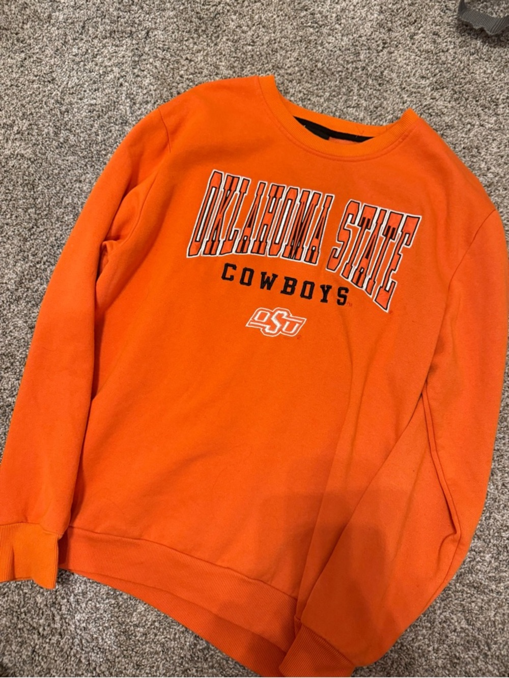Colosseum Orange Oklahoma State Crewneck Sweatshirt